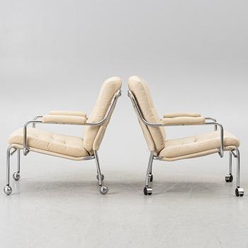 Fåtöljer, ett par, 1970-80-tal.