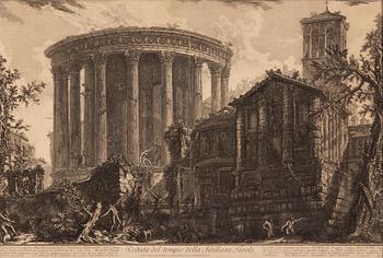 Giovanni Battista Piranesi, an etching, presumably 18th century.