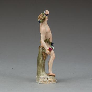 FIGURIN, porslin, Meissen 1800-tal.