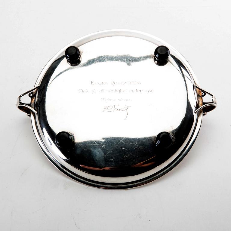 A Swedish 20th century  silver charger mark of GAB 18938 weight 566 grams.