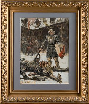 PAVEL PETROVICH SOKOLOV-SKALJA, pastelli, signeerattu ja päivätty -49.