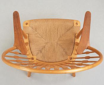 Hans J. Wegner, A Hans J Wegner 'Peacock Chair',executed by  Johannes Hansen, Denmark 1950's.