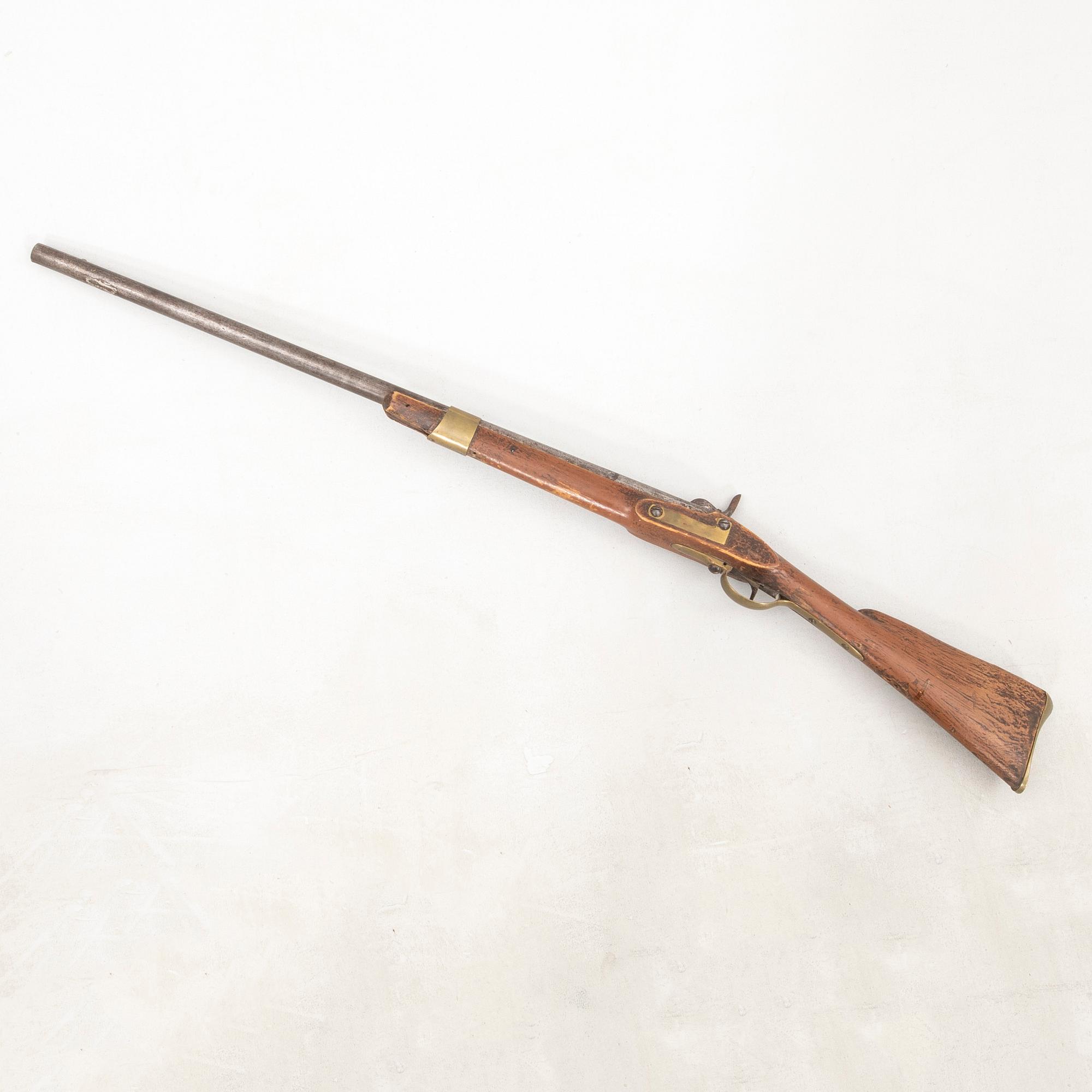 Rifle, flintlock, Norrtälje factory, model 1826 - 45, Sweden.
