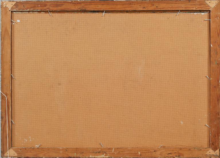 VERNER HOLMQUIST, olja på pannå, signerad och daterad -58.