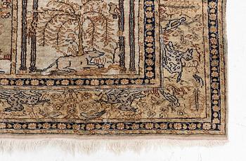 Rug, Kayseri, figural, approximately 330 x 195 cm.