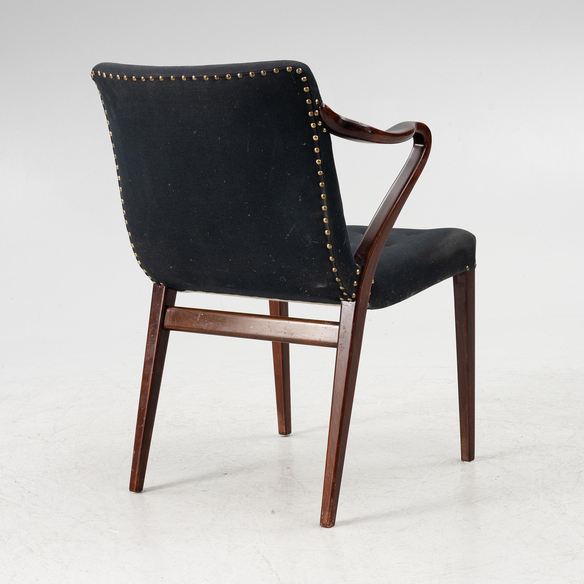 Axel Larsson, a model 1208 armchair, Svenska Möbelfabrikerna Bodafors.