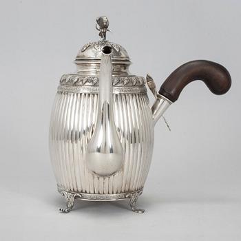 MAGNUS FRYBERG, kaffekanna, silver, empire, Jönköping, 1828.