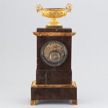 A French Empire table clock, first half of the 19th century.