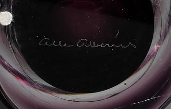 VAS, glas, Olle Alberius, Orrefors, Ariel, 1989.