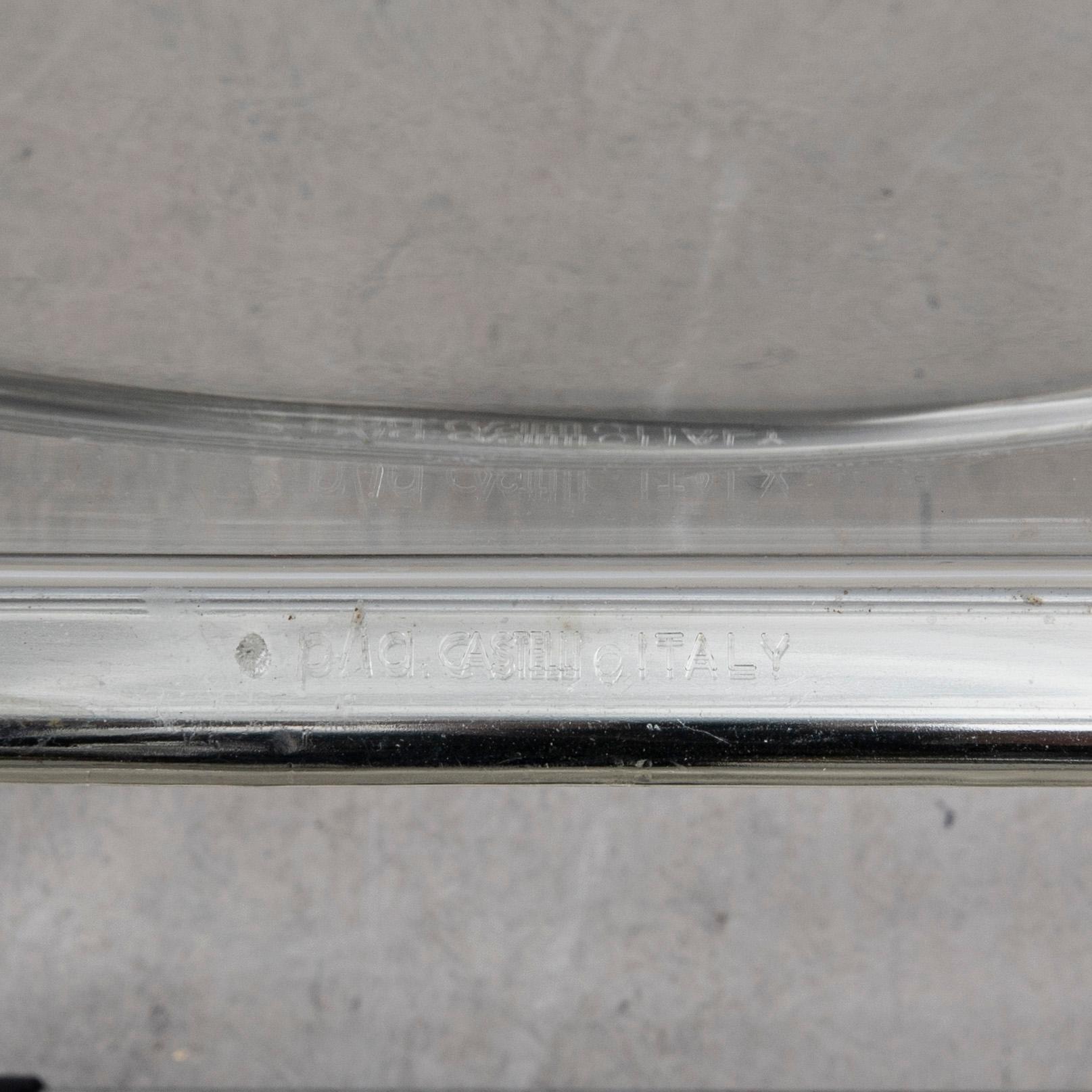 Giancarlo Piretti, Folding chairs 4 pcs, "Plia", Castelli, designed in 1967.