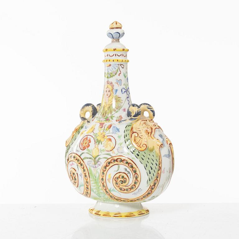 Karaff, flintgods, Gustavsberg, sent 1800-tal.