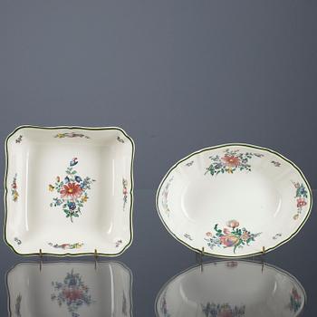 SERVIS, 62 delar, flintgods, Villeroy & Boch, Tyskland sekelskiftet 1800/1900.