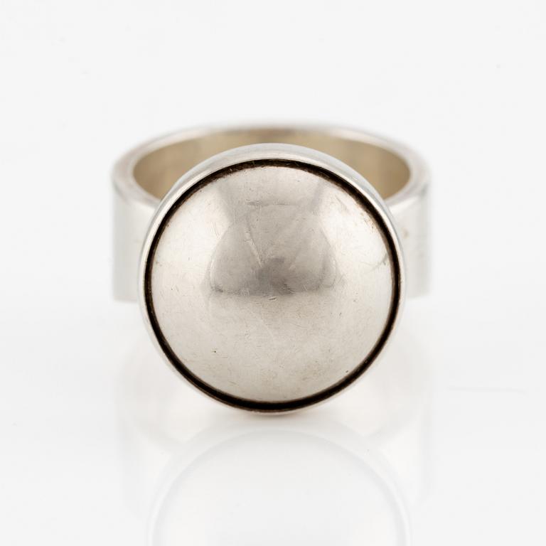 Niels Erik From, ring, sterling silver, Denmark.