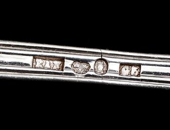 TESKEDAR, 8 st, silver, 1800-/1900-tal. Vikt ca 154 g.