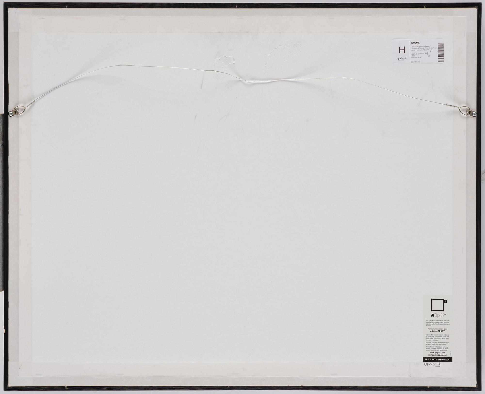 Christo & Jeanne-Claude, "Wrapped Floors, Project for Haus Lange Museum, Krefeld".