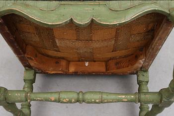 KARMSTOL, senbarock, 1700-tal.