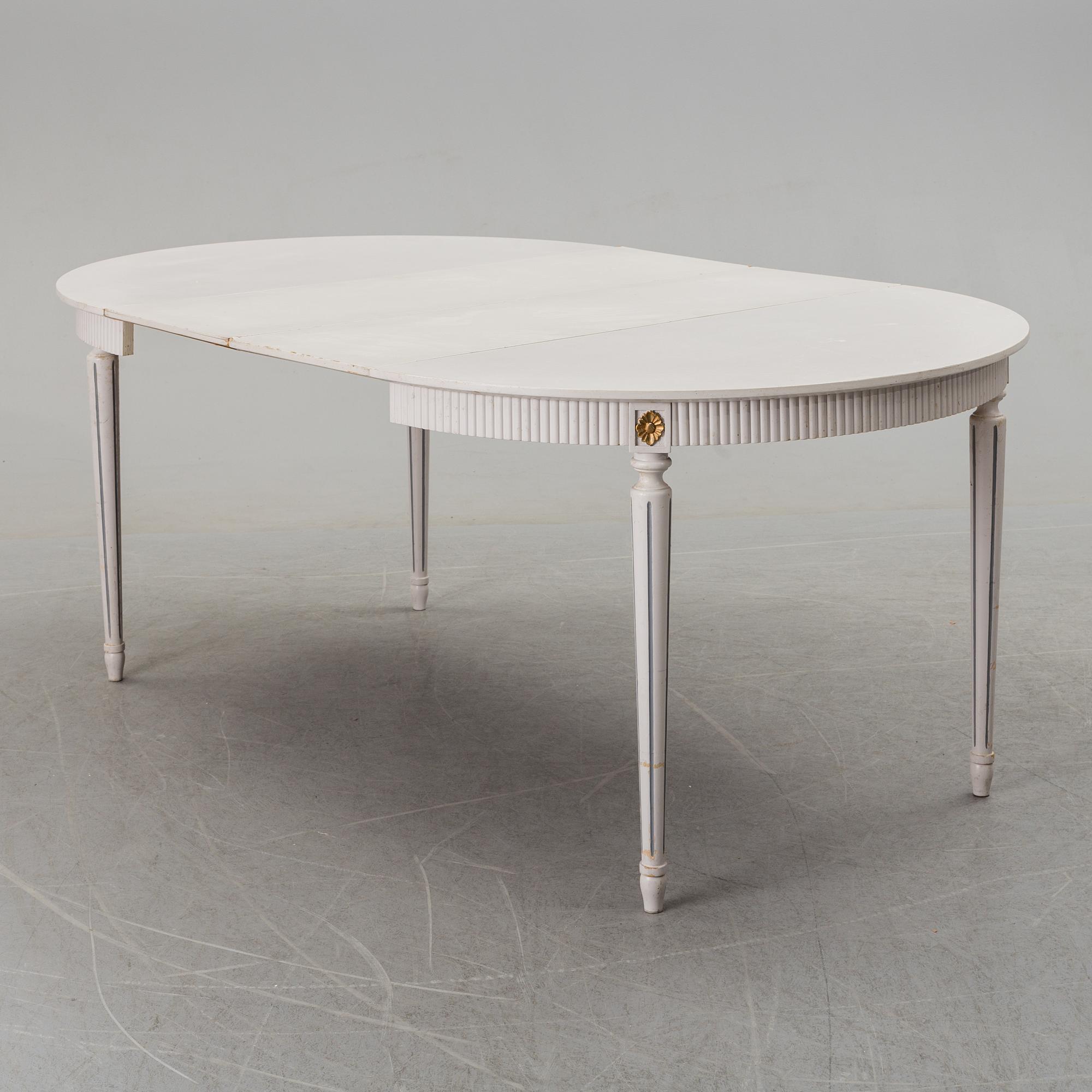 MATGRUPP, 11 delar, gustaviansk stil, 1900-talets andra hälft.