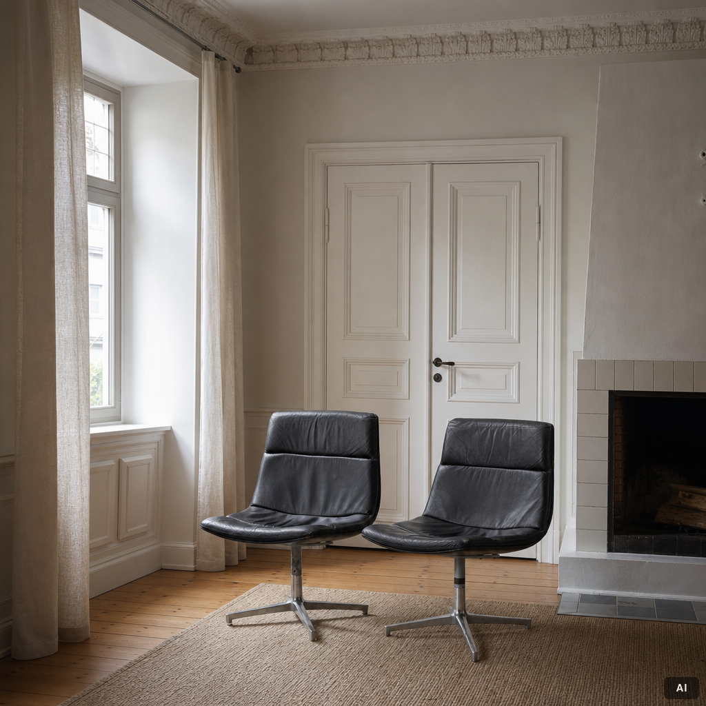 Preben Fabricius & Jørgen Kastholm, Chairs, a pair, second half of the 20th century.
