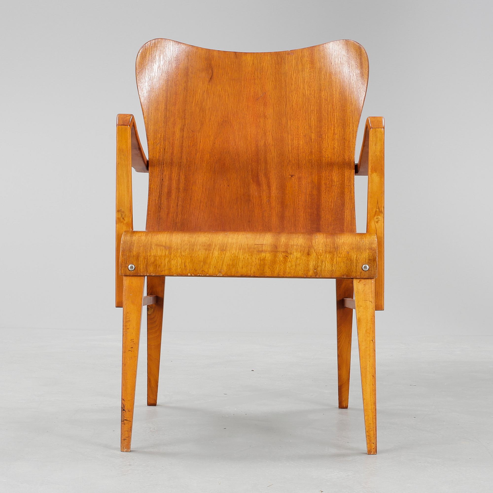 KARMSTOL, Axel Larsson, Svängsta stilmöbler, 1950-tal.