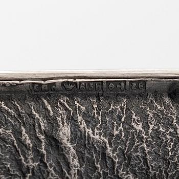 Etui och glasögonfodral, silver, samodorok-teknik, 1950-tal.