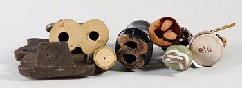 FIGURINER, 7 st. Keramik. Bl.a. Mari Simulsson, Upsala-Ekeby.