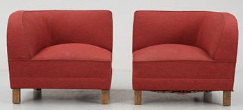 SITTMÖBLER, 2 st, Otto Schulz, Boet Göteborg, 1930/40-tal.