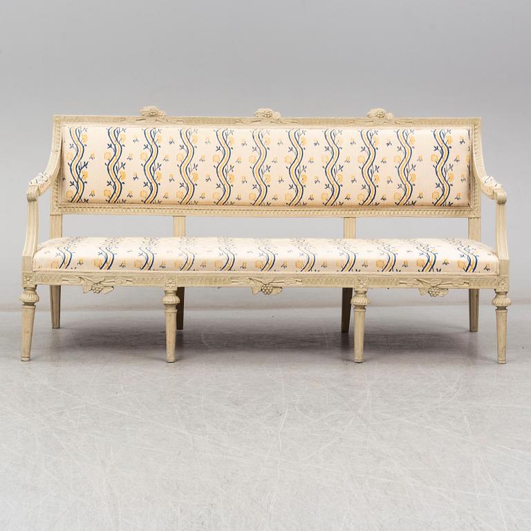 Soffa, Gustaviansk, Lindome, omkring år 1800.