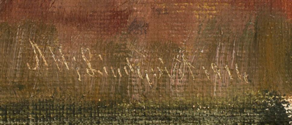 AXEL HJALMAR LINDQVIST, oil on canvas signed.