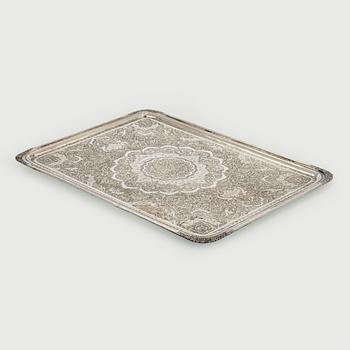 A 5-piece Persian tea service, first half of the 20th century.