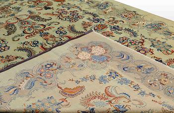 A carpet, Figural Royal Keshan, ca 440 x 330 cm.