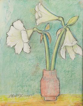 MATTI HAUPT, pastel, signed.