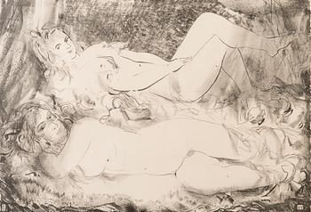 EDWALD OKAS, litography, signed and dated-89.