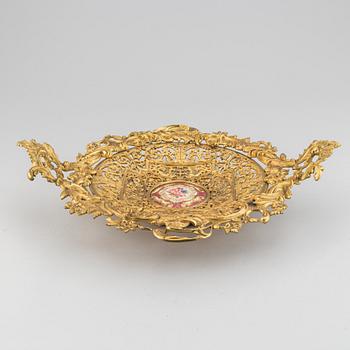 An ormolu and parcel-gilt table centerpiece, late 19th Century.