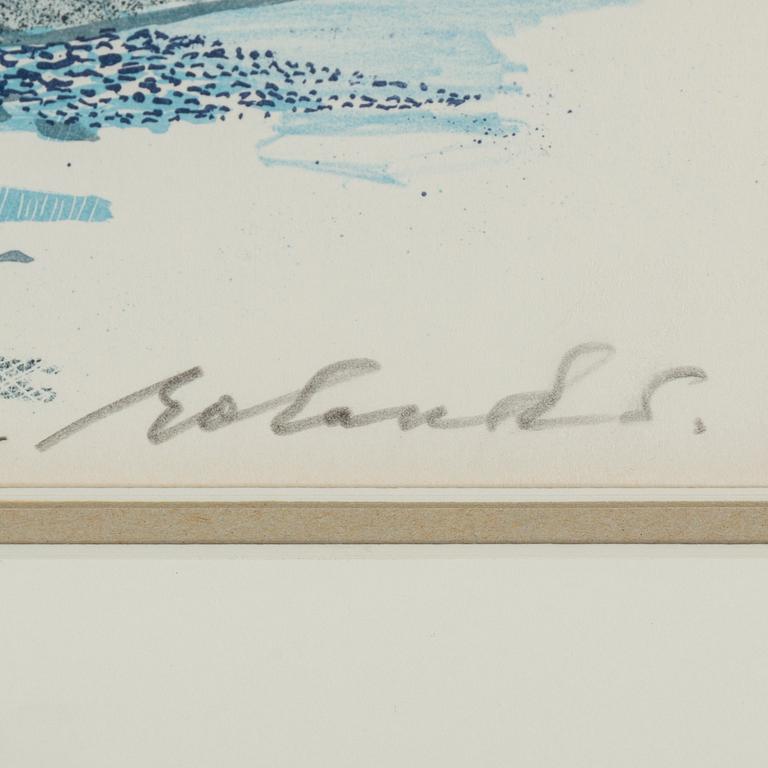 ROLAND SVENSSON, colour lithograph, signed and no 9/275.