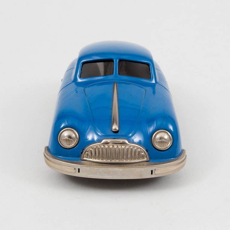 A tinplate Gescha "Porsche Sixmobil" Germany 1950s.