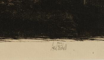 Axel Fridell, "Liggande tidningsläsare" (Mr. Foss).