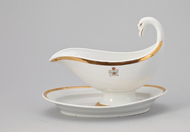 SÅSSNIPA, vapenporslin, Schwartzburg-Sondershausen, 1800-talets första hälft.