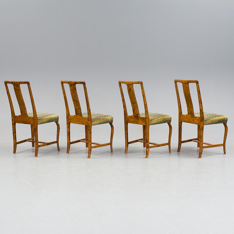 A dining furniture set comprising of eight pieces by Carl Malmsten.