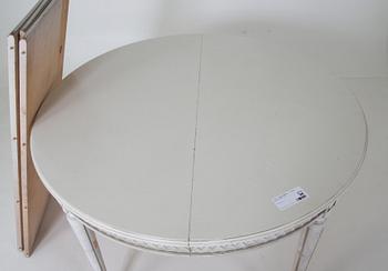 MATSALSMÖBEL, 11 delar gustaviansk stil.