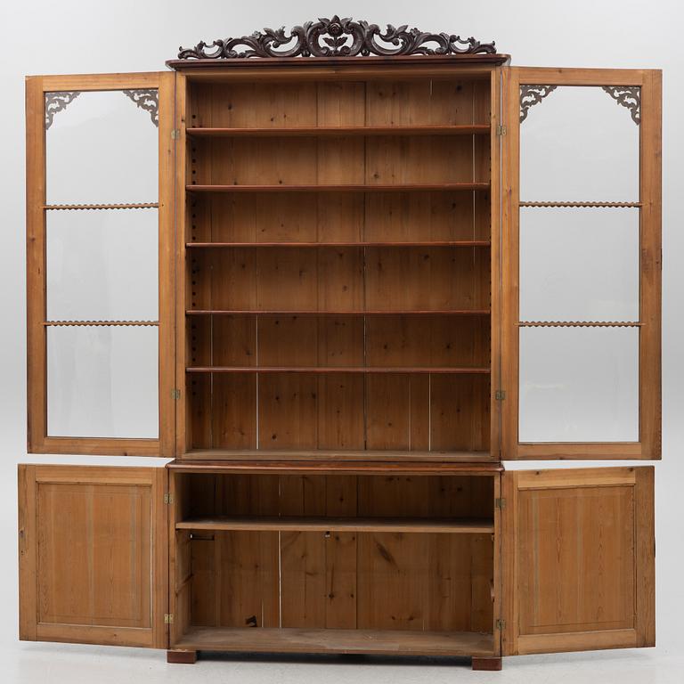 Empire, A late Empire book cabinet, first half of the 19th century.