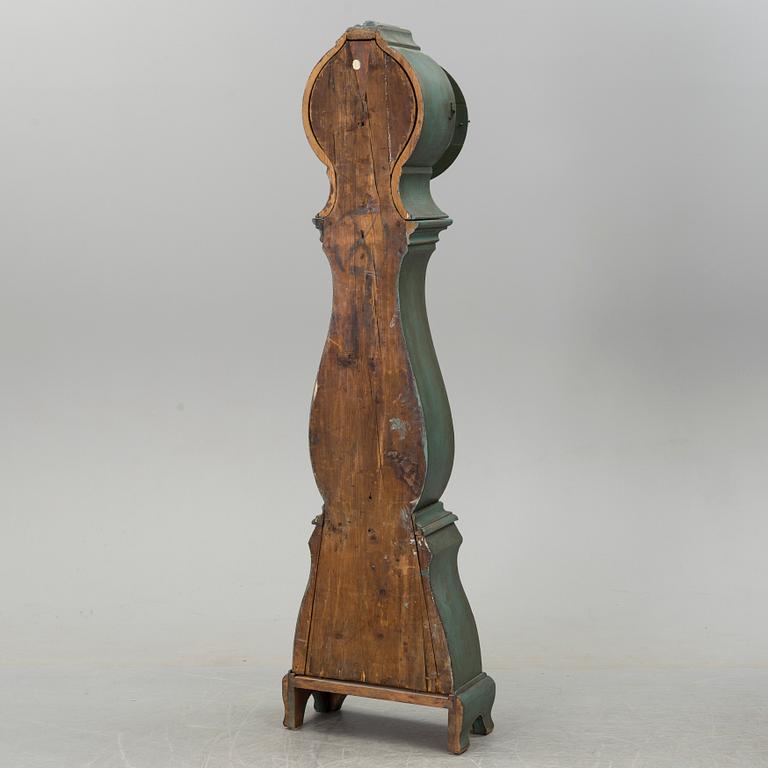 A 18th century painted longcase clock.