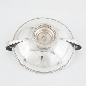 Atelier Borgila, a sterling silver bowl on foot, Stockholm 1930.