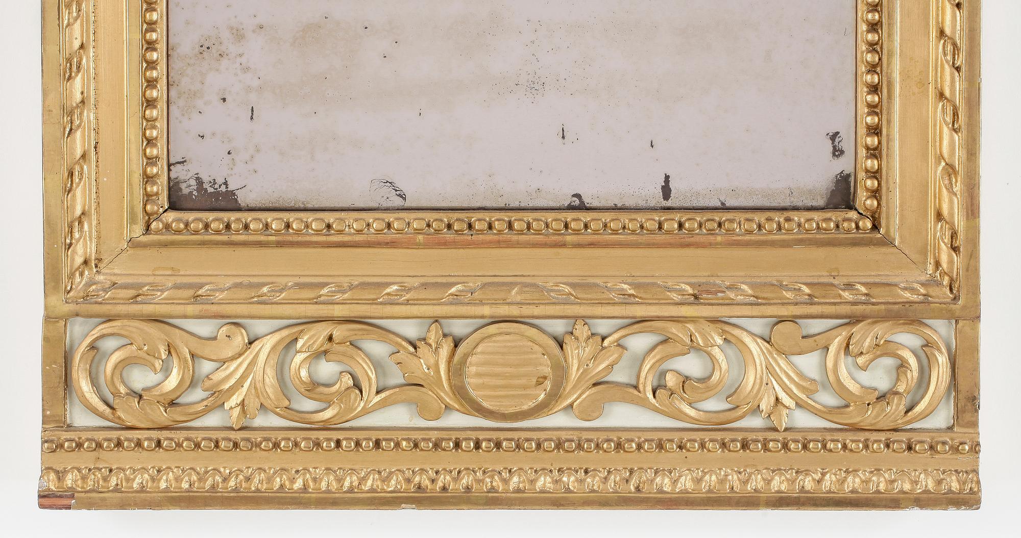 SPEGEL, gustaviansk, Stockholms hallstämpel, daterad 1798?.