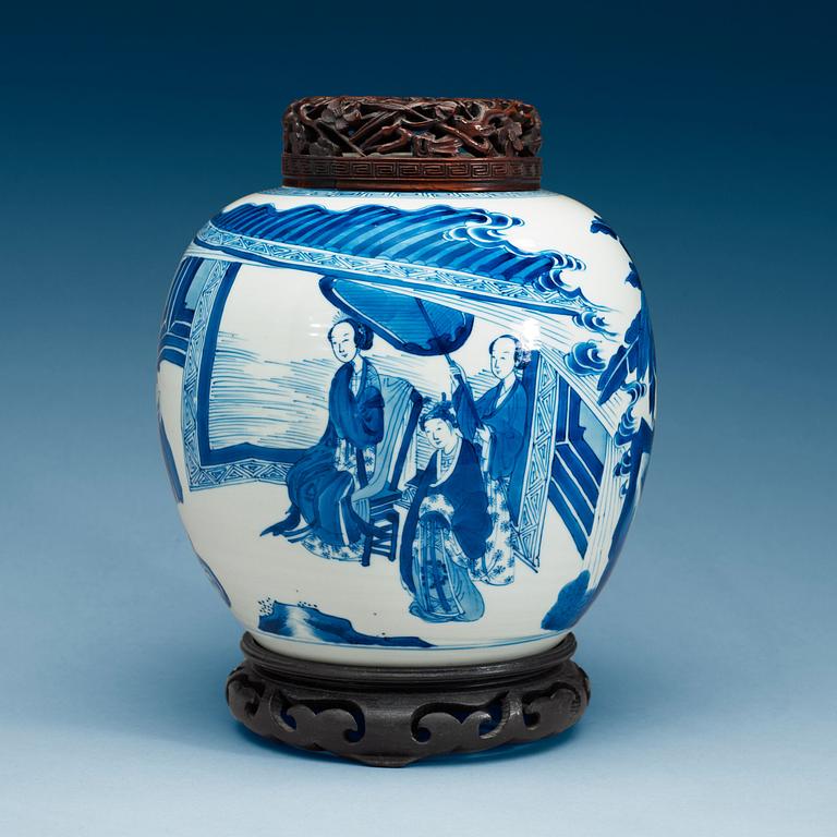 KRUKA, porslin. Qing dynastin, Kangxi (1662-1722).