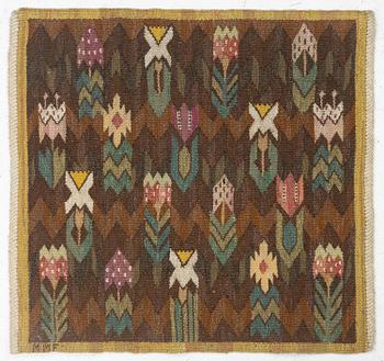 Märta Måås-Fjetterström, a textile, 'Täppan', tapestry weave, c. 66 x 68 cm, signed AB MMF.