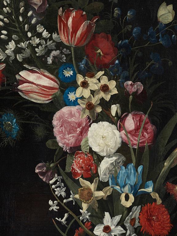 Jan Philips van Thielen, Stilleben med blomsterkartusch.
