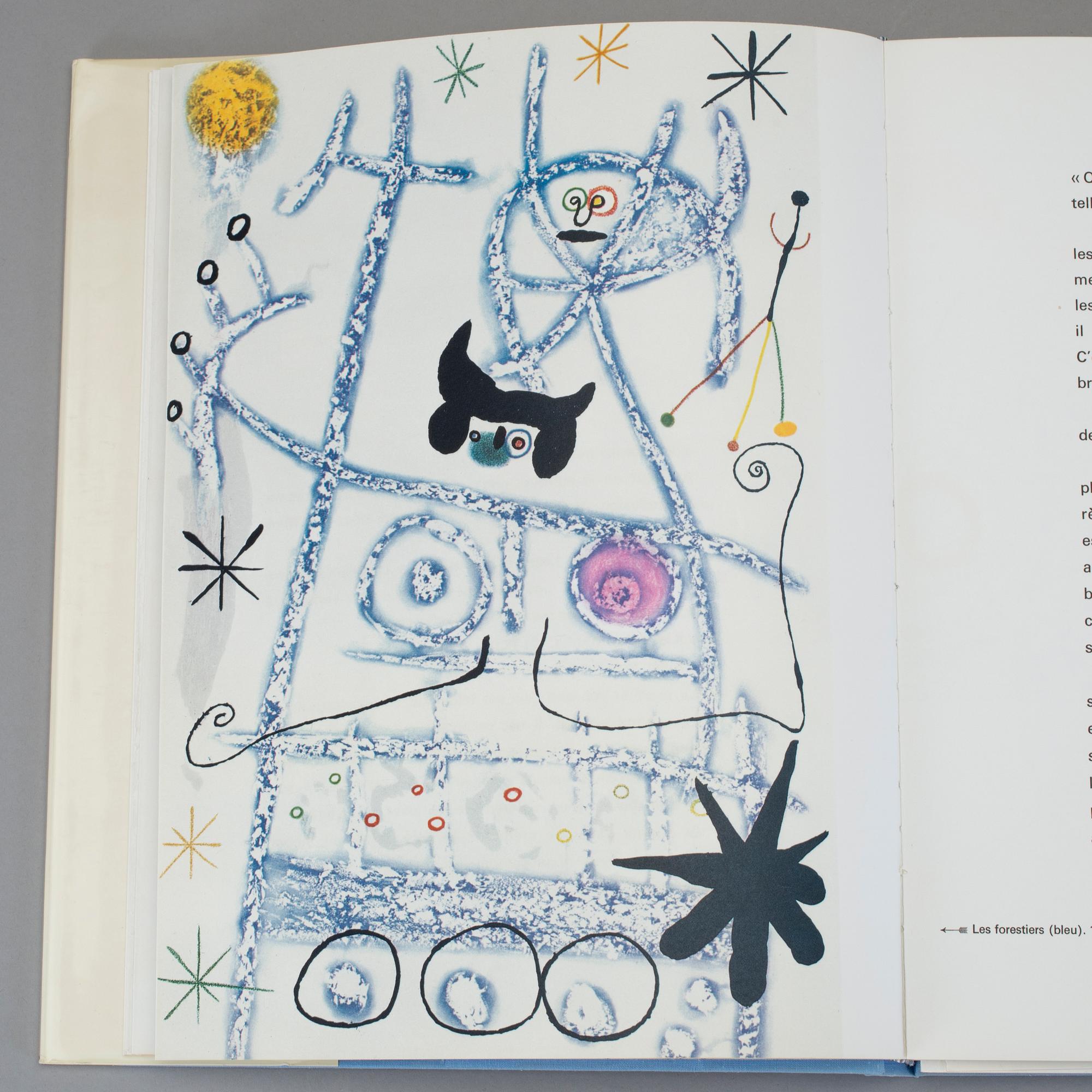 BOK: "Miró a l'encre" Utgiven av XXe siècle, Paris 1972.