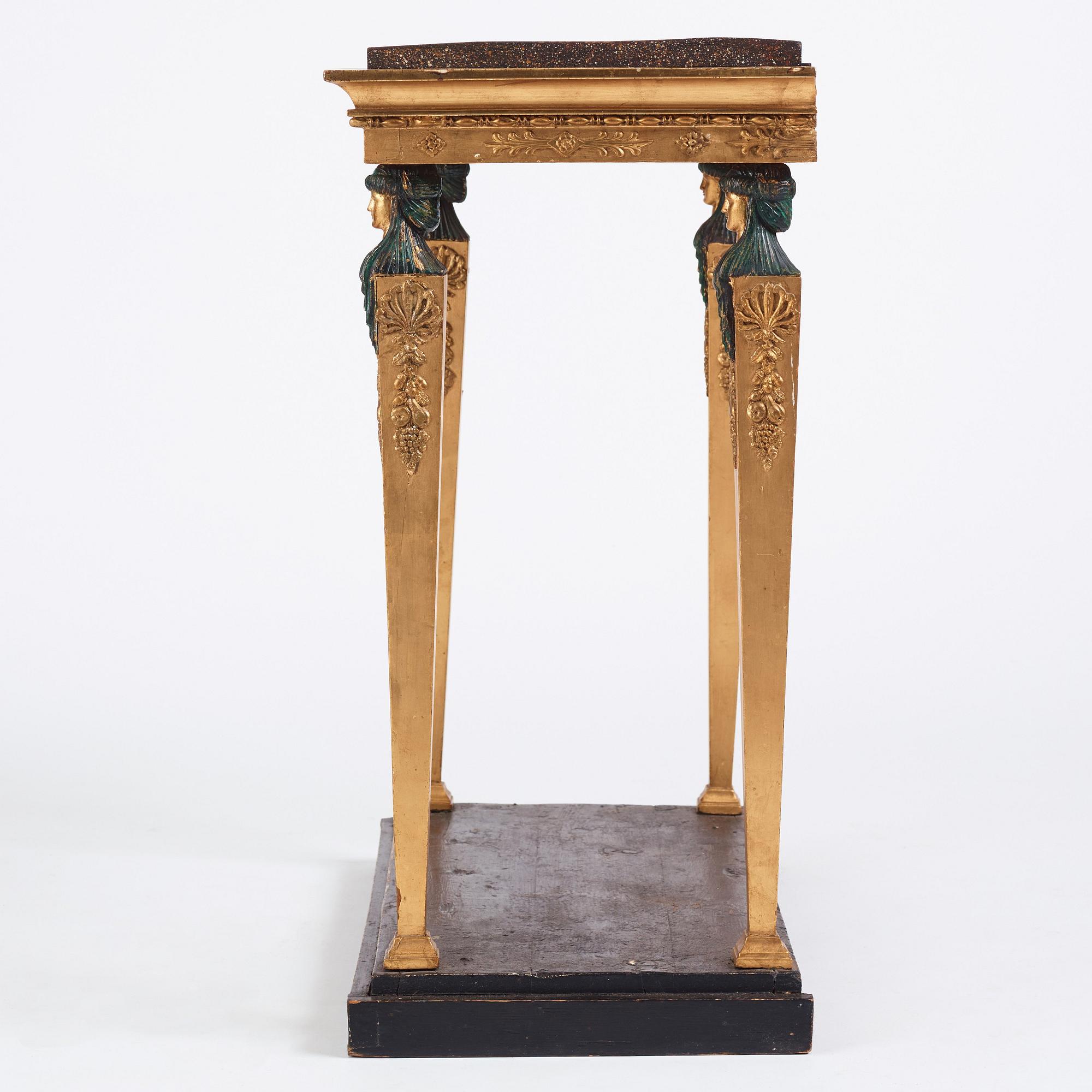 Konsolbord, Stockholmsarbete omkring år 1800, Sengustavianskt.