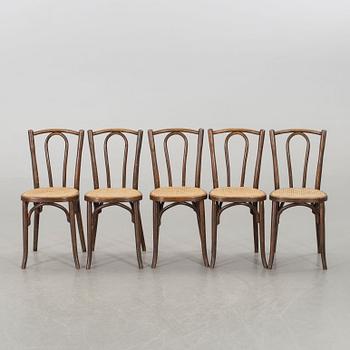 A set of five Baumann Jugend chairs eraly 1900's.