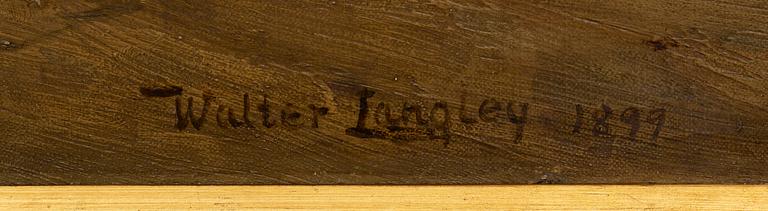 WALTER LANGLEY, oil on canvas, signed Walter Langley and dated 1899.